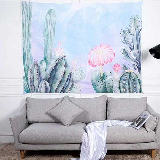 Planta De Cactus Y Flor Decoracion De Pared Arte Decoracion