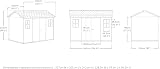 Keter Oakland 11ft x 7.5ft Garden Shed Graphite Durable Resin Outdoor Storage view 3