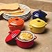 BW Brands Colorful Stoneware Mini Casserole Pots With Lids - Set of 4,Assorted