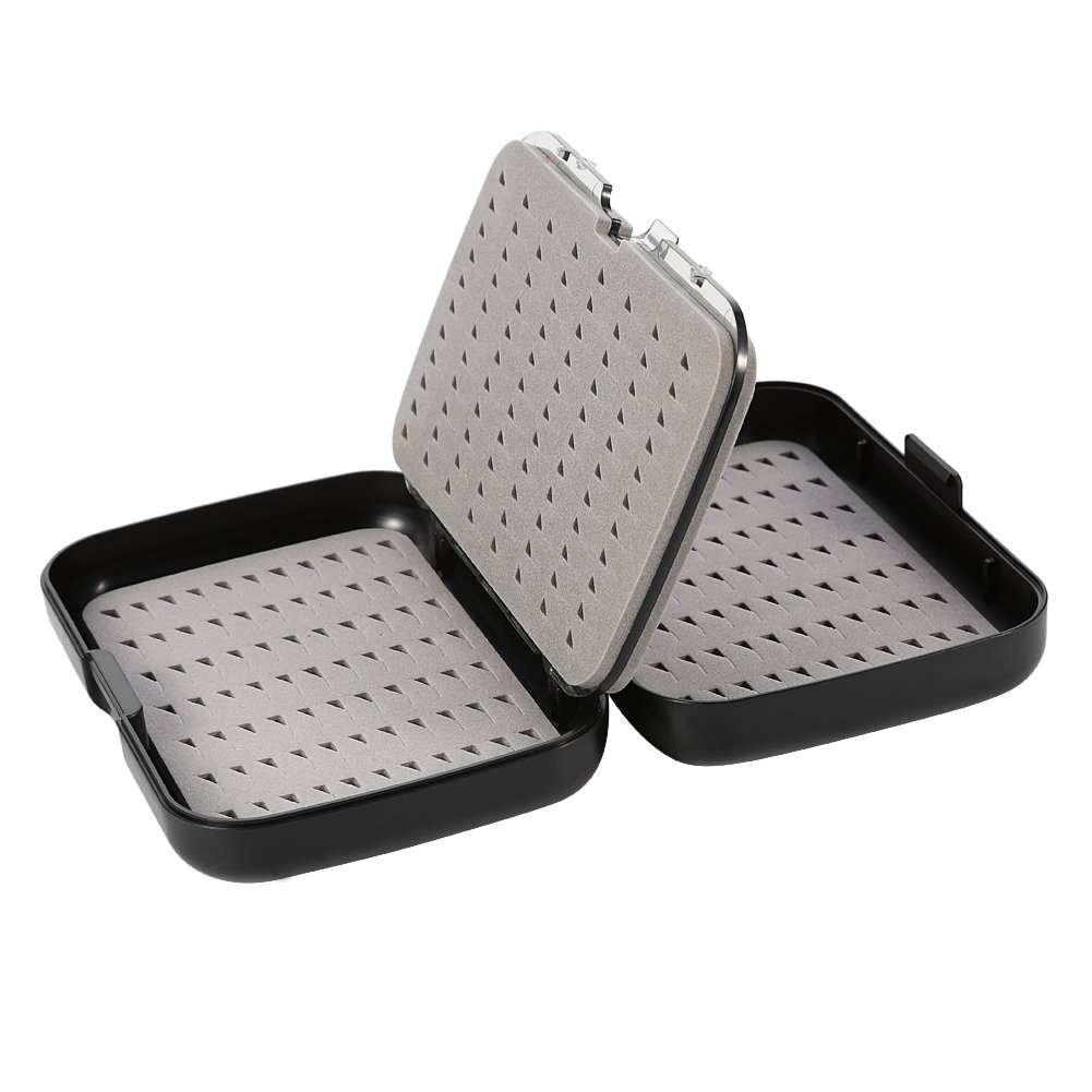 VGEBY1 Fly Fishing Box, Bait Lure Box Lure Hook Storage Case Foam Insert Flies Organizer (#1)