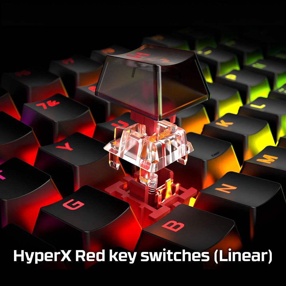 Condition photo showing New/Like New for hyperx alloy origins - mechanical gaming keyboard - software-controlled light & macro customization
