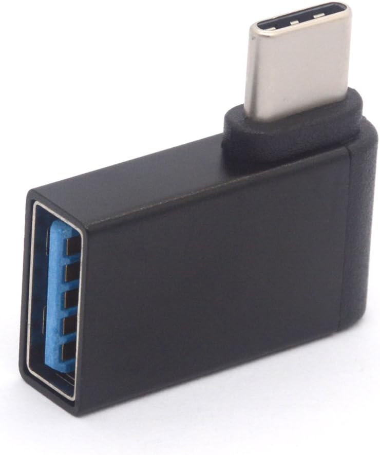 Angled USB C Adapter 90 Degree USB to TYPE C Adaptor USB 3.0 Type C Converter Connector for Macbook Pro 2017, Dell XPS 15 - Image 4