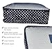 7 Set Travel Packing Organizer,Waterproof Mesh Durable Luggage Travel Cubes,1 Shoe Bag (navy dot)