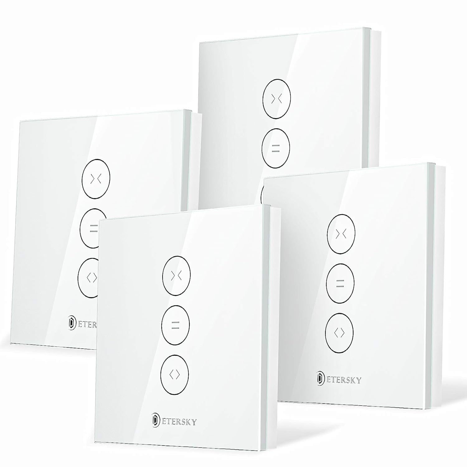 Smart Shutter Switch, Etersky WiFi Roller Shutter Switch Compatible with Alexa and Google Home, Remote Control and Timing Function for Curtain/Roller Shutter/Motor Door (Neutral Wire Needed)