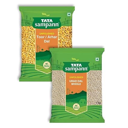 Tata Sampann Combi Pack -Toor Dal +Urad Whole