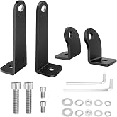 Light Bar Mounts Mounting Bracket, 4PCS Universal Side Mounted Brackets Kit for Single Row LED Light Bar for Truck ATV UTV - 2 Years Warranty