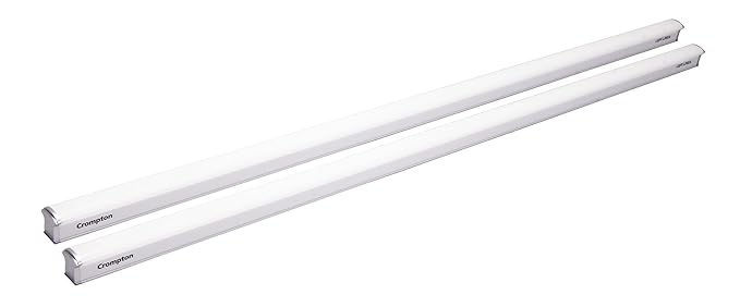 Crompton LDLL20-CDL 20-Watt Light Lenya LED Batten (Pack of 2, White Gray)