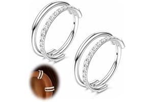 Thunaraz Cartilage Helix Earrings Hoop Conch Piercing Jewelry 18G 16G 316L Surgical Steel Hinged Segment Rings Septum Nose Ri