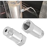 2PCS M18x1.5 O2 Sensor Spacer Extender,Professional Oxygen Sensor Spacer Adapter for Fix Check Engine Light,Stainless Steel O
