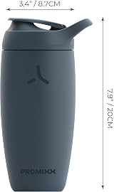 Promixx Pursuit Shaker Bottle Insulated Stainless Steel 550ml Midnight Blue view 7