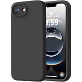 LOVE 3000 Designed for iPhone 16e/17e Case, Premium Silicone with [Soft Anti-Scratch Microfiber Lining] Shockproof Protective Phone Case for Men Women Girls 6.1", Black