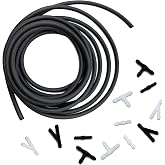 Windshield Washer Hose Kit-158 Inch (4M) Universal Washer Fluid Hose With 12pcs Hose Connector,Connects The Water Tank And The Water Nozzle,Suitable For Most Cars, Suvs, Trucks