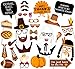 20Ct Thanksgiving Day Photo Booth Props - Funny Turkey Party Decorations Supplies