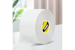 COUMENO Durable Tape Double Sided Tape Heavy Duty Strong Wall Adhesive with Fiberglass Mesh, Super Sticky Resistente Clear Ta