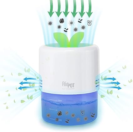 Amazon Airpot Air Purifier 水 空気清浄機 卓上 寝室用 机用 水だけでフィルタリングする半永久的使用 Pm2 5 0 001ug M3 までもフィルタリング Hannasy 空気清浄機 通販