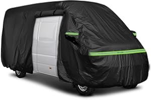 Gpaentsn Waterproof Class B Rialta Eurovan RV High Top Van 4 Zips Cover for up to 22.8ft (274.5 in) Van, Heavy Duty for RV Motorhome Camper, All Weather Protection Scratch, Dust, Snow Shield