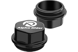 Foruly Replacement for Aluminum Vortex Trailer Hub Replacement Caps w/O-Ring 5 Lug Axle Dust Grease Cap K71-G01-73 (81143) 21-261 Trailer Hub (2Pack)