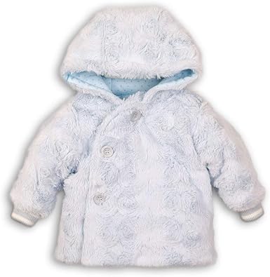 baby boy blue coat with fur