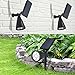 Solar Lights LITWAY Spotlight Waterproof Landscape Auto ON/OFF Outdoor Light for Garden Yard 2Pack