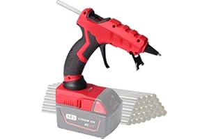 Cordless Hot Glue Gun for Milwaukee M18, Handheld Hot Melt Glue Gun for Milwaukee 18V Max Li-ion Battery, 30s Quick Preheat, 
