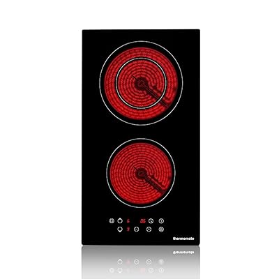 thermomate 12 Inch Built-in Radiant Electric Cooktop with 2 Burners