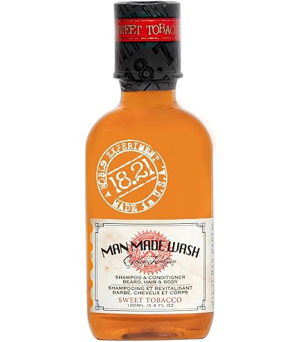 Amazon.com: 18.21 Man Made Original Sweet Tobacco 3-in-1 Body Wash,  Shampoo, & Conditioner for Men, All Hair & Skin Types, Strengthens and  Moisturizes in a Manly Aroma, 18 Fl Oz : Beauty