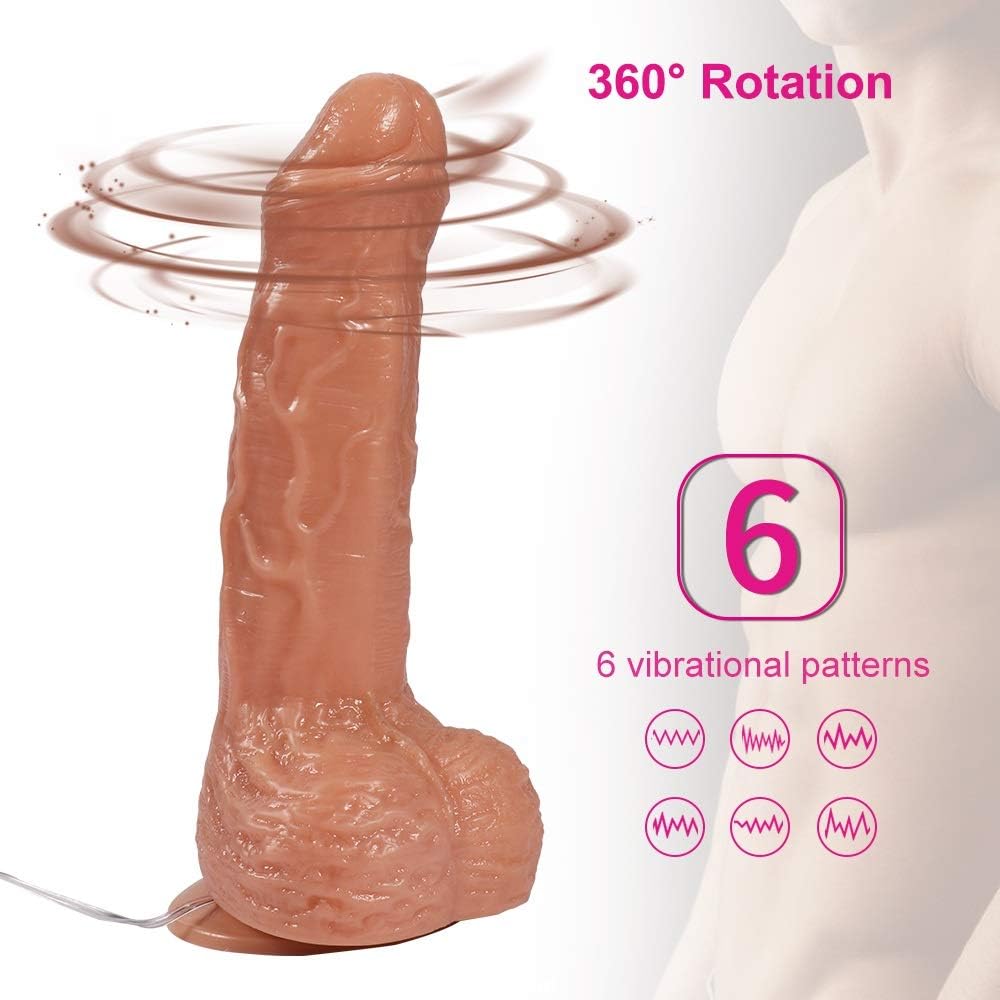 LiuNcunN001 Feel Like The Same 7.8 Inch Realistic Soft Dîldɔ Waterproof Relax Massage Tools for Women Female Pleasure Stick for Women - Vibration Function