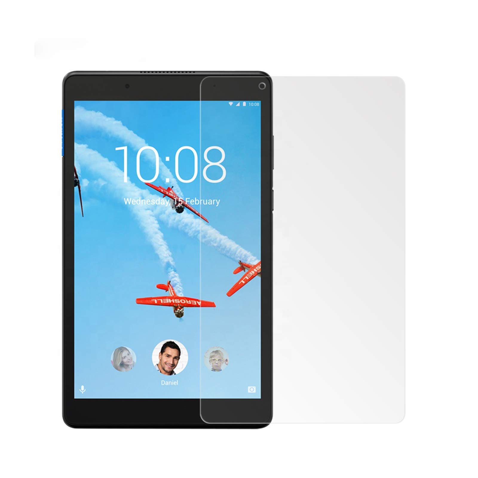 Lobwerk 2x Screen Protectors for Lenovo Tab E8 TB-8304F 8 Inch Clear Transparent Anti-Fingerprint transparent Protective glass