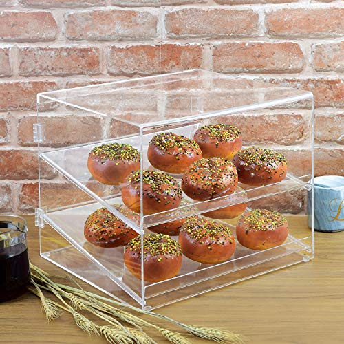 image for Ikee Design Clear Acrylic Case, Marketing Holders, Retail Pastry Bagel