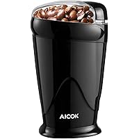 Coffee Grinder Electric Aicok, One Button Coffee Bean Grinder with Fast Speed, 12 Cup Portable Spice Grinder with…