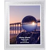 Amlong Crystal Sparkle Mirror Glass Picture Frames 8x10