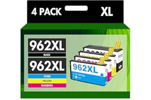 TONER BANK 962XL Ink Cartridges Combo Pack: Replacement for HP Ink 962XL Black and 962 Color 962XL/962 OfficeJet Pro 9010 Series 9020 9015 9018 9025 9012 9014 9016 9019 9022 9026 9027 9028 9029 Printer