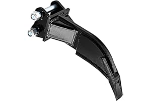 Datanly Mini Excavator Accessories Ripper Wide Backhoe Scarifier Mini Excavator Attachments Single Hook Ripper Teeth for 1 to 1.5 Tons, 3.54 in Span, 0.98 in Hole Diameter, 3.46 in Center Wheelbase