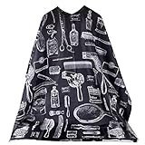 Chartsea Professional Cutting Hair Waterproof Cloth Salon Barber Gown Cape Hairdressing Hairdresser (A)