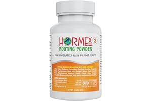 Hormex Rooting Powder #3 - for Moderately Easy to Root Plants - 0.3 IBA Rooting Hormone for Plant Cuttings - Fast & Effective - Free of Alcohol, Dye, Gel & Preservatives for Healthier Roots, 21g