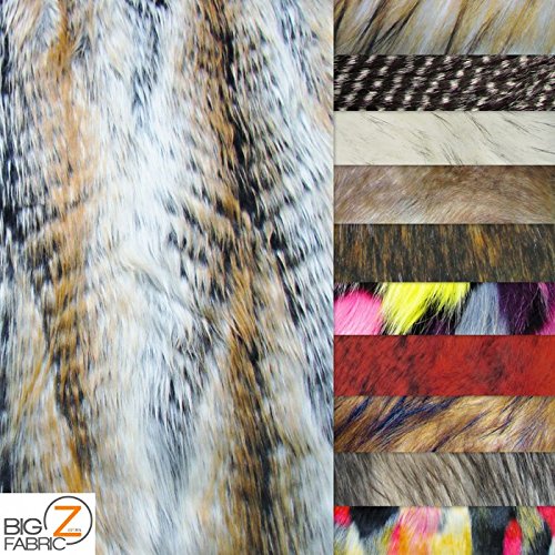 ANIMAL FAUX FUR FABRIC SOLD BY THE YARD LONG/SHORT PILE COSTUME COATS SCARFS ASSORTED