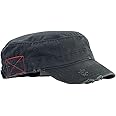 MG Distressed Washed Cotton Cadet Army Cap