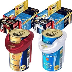 【紅白神泡サーバー付】ザ・プレミアム・モルツ2種アソート 19年新型電動式神泡サーバー2個付 [ 350ml×24本 ]