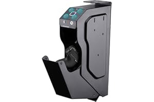 Biometric Gun Safe Box Mounted Handgun Safes for Pistols Quick Quick Access Pistol Sentry Sentry Handgun Safe for Nightstand 
