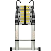 IKAYVOTO Ladder 20.3 FT | Aluminum Lightweight Extension Ladder with Stable Hooks | Heavy Duty 330lbs Max Capacity Multi-Purpose Telescopic Collapsible Ladder for Home, RV or Outdoor Work