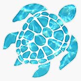 Sea Turtle Vinyl Sticker Waterproof Decal Laptop Wall Window Bumper Sticker 5"