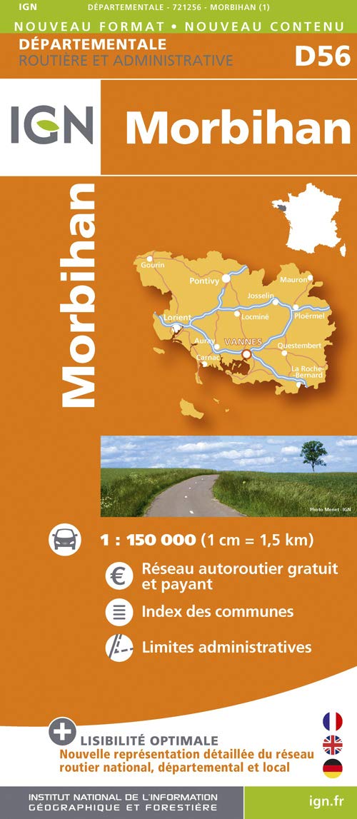Amazon Fr D56 Morbihan 1 150 000 Ign Livres