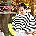 My Sweet Star –Multi Use 6-in-1 Nursing and Breastfeeding Baby Cover –Organic Stretchy Fabric Set- Covers Infant Car Seat Canopy, Stroller, Shopping Cart, High Chair and Use as Infinity Scarf, Shawl