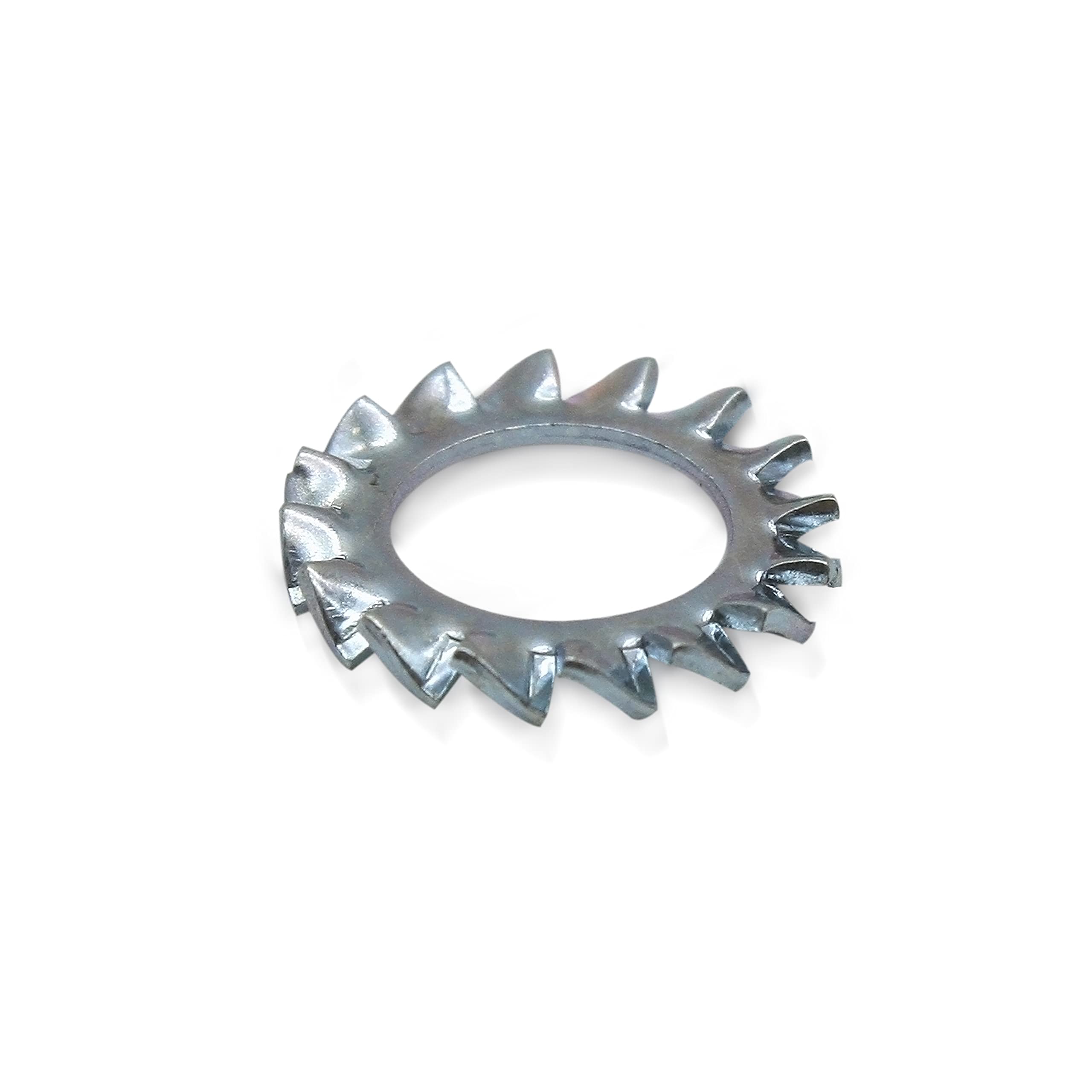DOJA Barcelona | Toothed Washer | M4 | Galvanized Steel | PACK 200 | Washers for Screws with Teeth | Wide Use: Construction, Agricultural Machinery Tractors, Plumbing, DIY