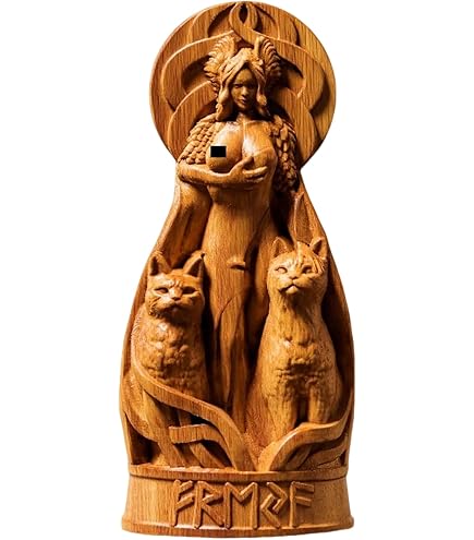 Amazon.com: ZXPJUA Freya Statue, Norse Pagan Decor, Goddess Statue