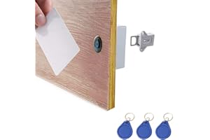 ETEKJOY RFID Electronic Cabinet Lock Hidden DIY for Wooden Cabinet Locker Drawer Cupboard (Gray)