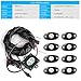 Wayrank LED Rock Light Kits with 8 Pods Lights for Car Jeep Off Road Truck ATV SUV Boat Underbody Glow Trail Rig Lamp Waterproof RGB