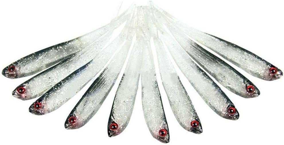 Louise Connie Fishing Lure 75mm Soft Silicone Tiddler Bait Fish Salt Water Lures Fishing Tackle