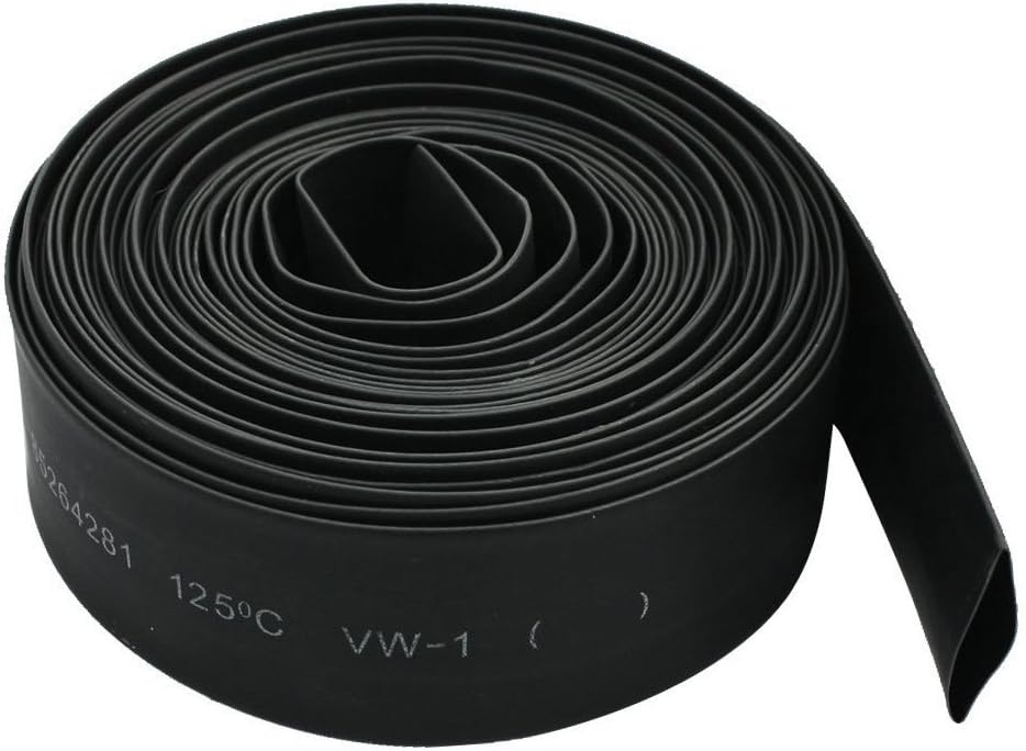 Heat Shrink Tubing SODIAL(R) 15mm 21 Black Polyolefin Insulation
