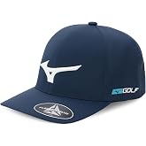 Mizuno Womens Tour Delta Fitted Hat, Navy, Large-X-Large US